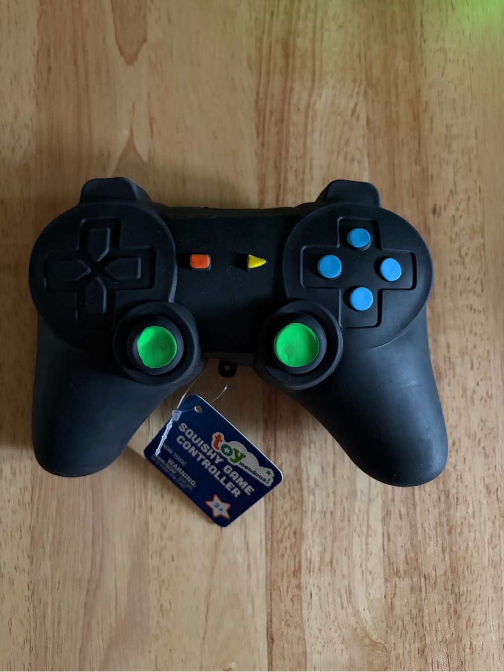 Squishy Black & Green Gaming Controller Stress - Brand